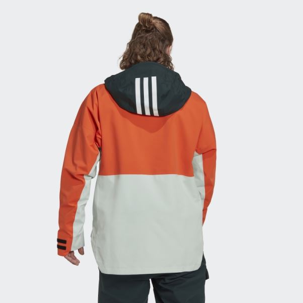 Anorak De Neige Terrex 2 Couches Rain.rdy Adidas Orange