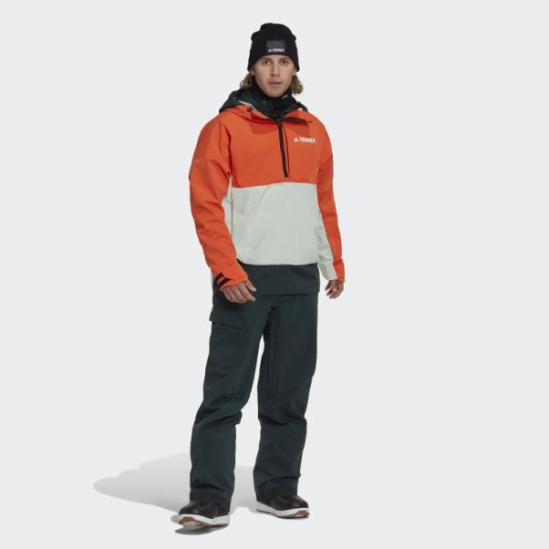 Anorak De Neige Terrex 2 Couches Rain.rdy Adidas Orange