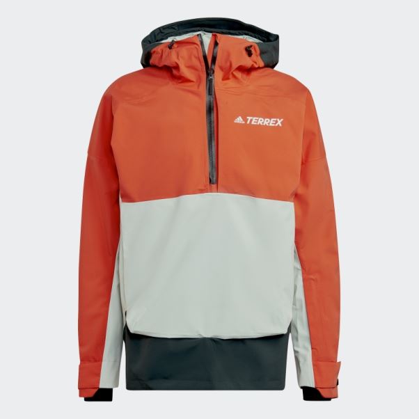Anorak De Neige Terrex 2 Couches Rain.rdy Adidas Orange