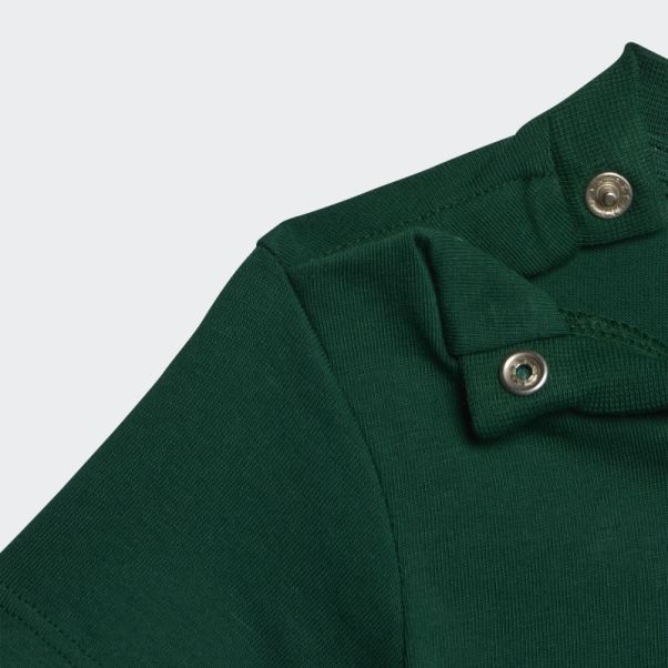T-shirt Adidas Trèfle élégant Vert Foncé