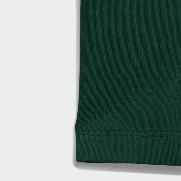 T-shirt Adidas Trèfle élégant Vert Foncé