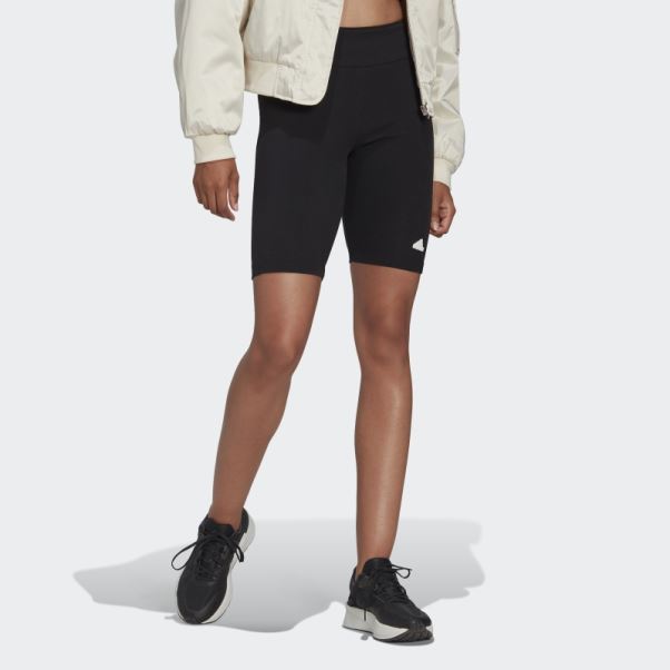Short De Cycliste Côtelé Noir Adidas