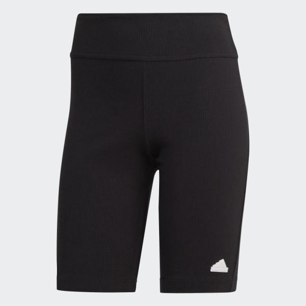Short De Cycliste Côtelé Noir Adidas