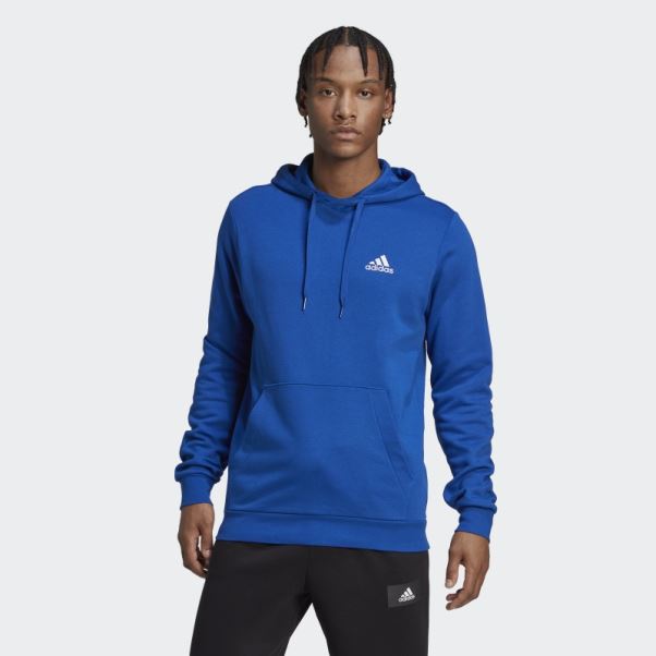 Sweat à Capuche Essentials Adidas Bleu Roi