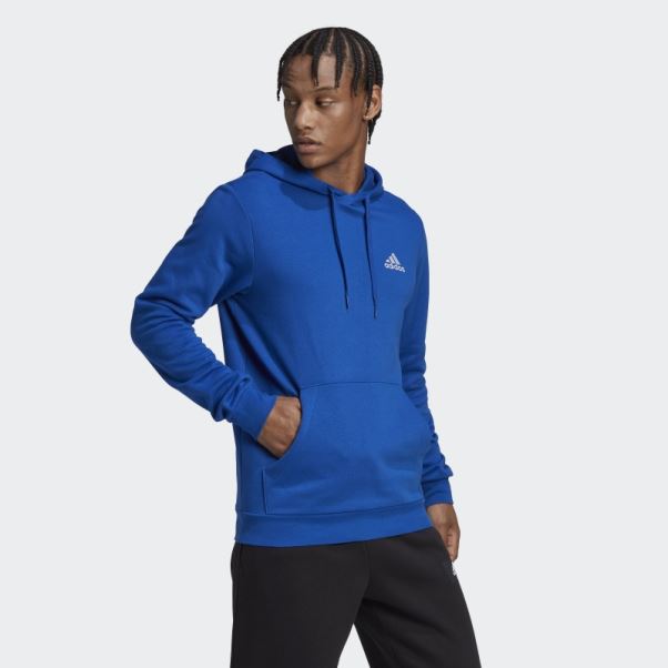 Sweat à Capuche Essentials Adidas Bleu Roi