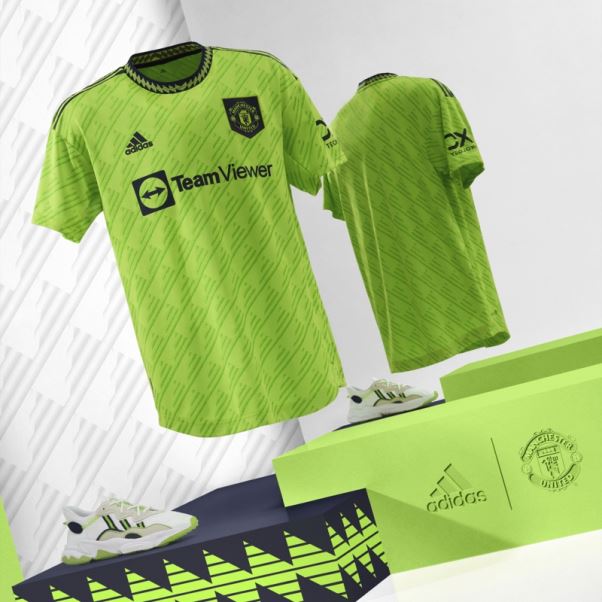 Adidas Maillot Manchester United 22/23 Third Authentique Slime