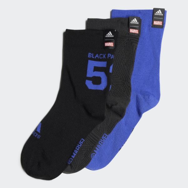 Adidas Black Marvel Black Panther Chaussettes 3 Paires Spécial