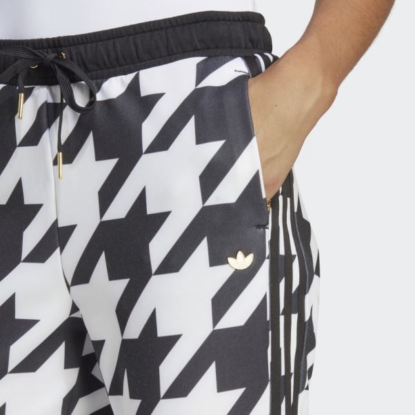 Pantalon De Survêtement Adidas Noir Pied De Poule Sst