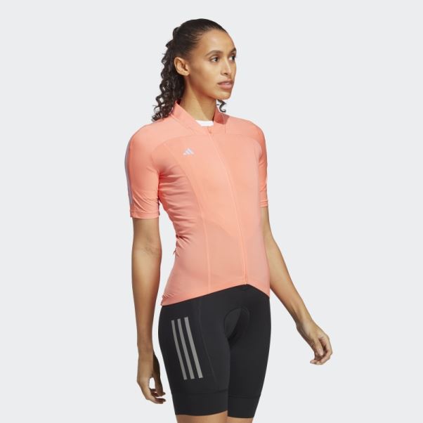 Adidas Maillot Cycliste Manches Courtes Corail
