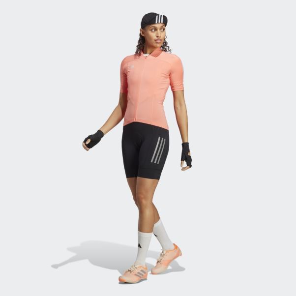 Adidas Maillot Cycliste Manches Courtes Corail