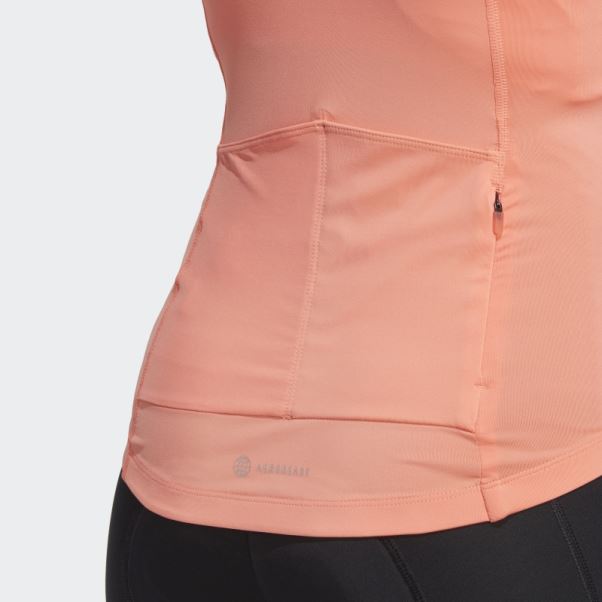 Adidas Maillot Cycliste Manches Courtes Corail