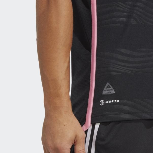 Maillot Inter Miami Cf 23/24 Extérieur Authentique Noir Adidas