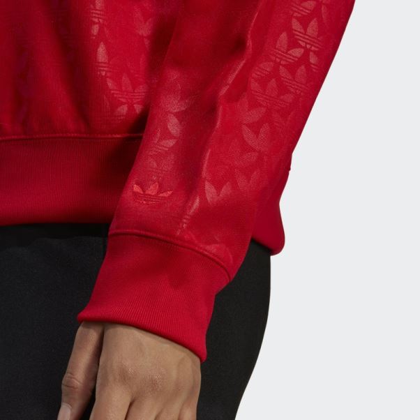 Adidas Sweat à Capuche Avec Logo écarlate