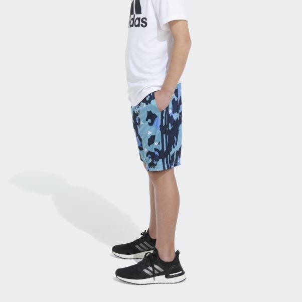 Short Camo Bleu Adidas Aop
