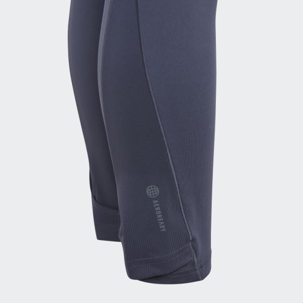 Adidas - Legging 7/8 Taille Haute Yoga Aeroready Bleu Marine