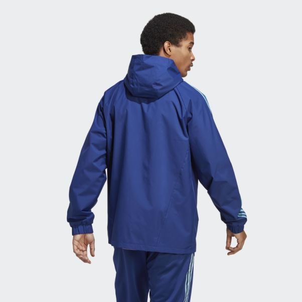 Adidas Coupe-vent Tiro Warm Bleu Victoire