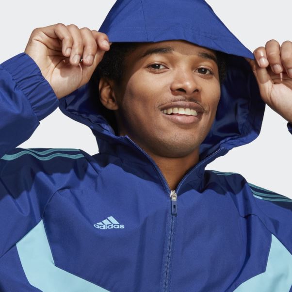 Adidas Coupe-vent Tiro Warm Bleu Victoire