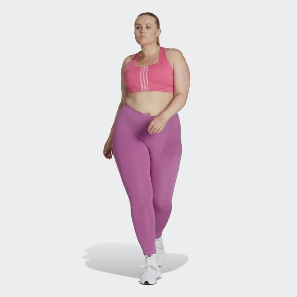 Legging D'entraînement Adidas Optime Lilas (grande Taille)