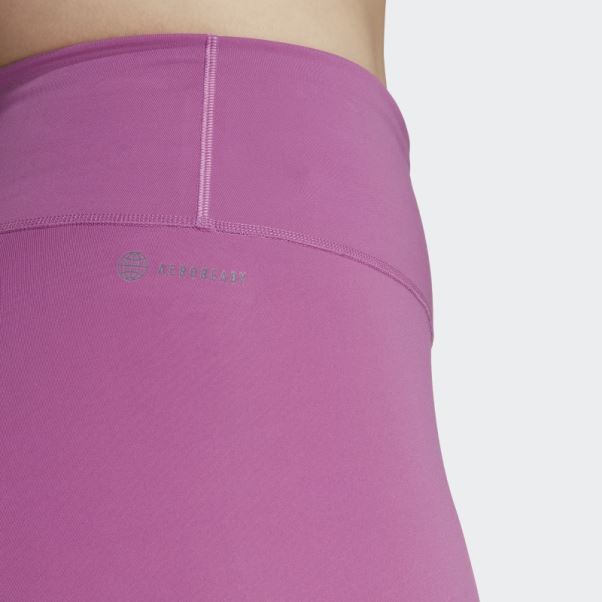 Legging D'entraînement Adidas Optime Lilas (grande Taille)