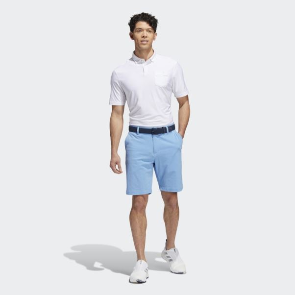 Short Hachuré Bleu Adidas