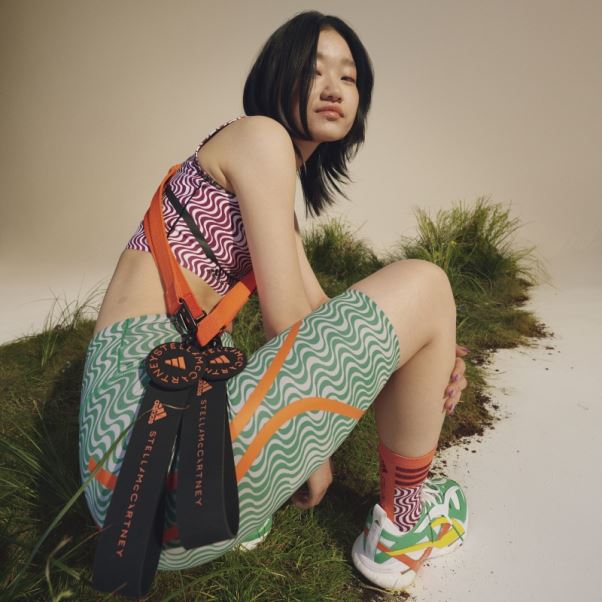 Adidas By Stella Mccartney Leggings De Cyclisme Imprimés Truepurpose Mode Vert