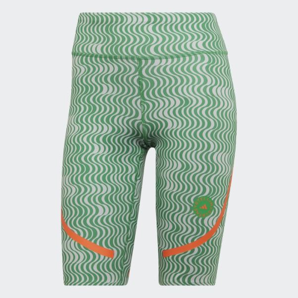Adidas By Stella Mccartney Leggings De Cyclisme Imprimés Truepurpose Mode Vert