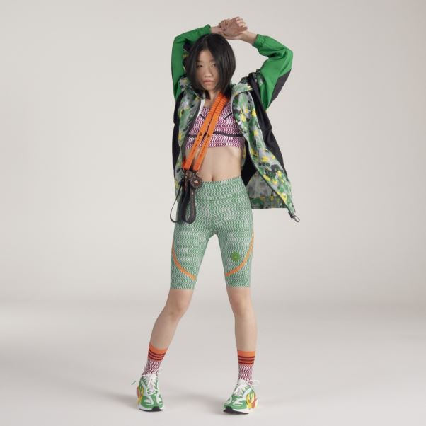 Adidas By Stella Mccartney Leggings De Cyclisme Imprimés Truepurpose Mode Vert