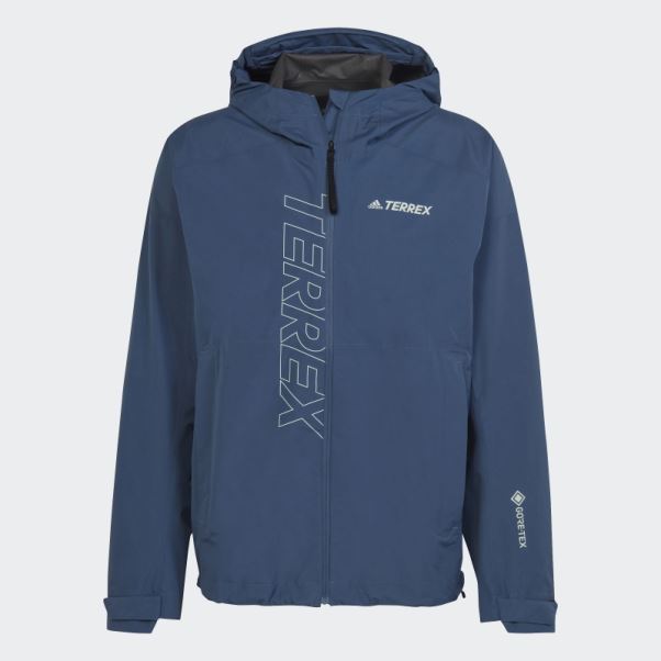 Veste De Pluie Adidas Terrex Gore-tex Paclite Acier