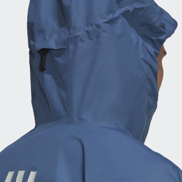 Veste De Pluie Adidas Terrex Gore-tex Paclite Acier