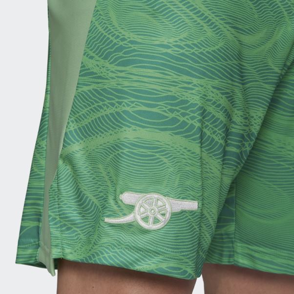 Short De Gardien Arsenal 21/22 Adidas Citron Vert