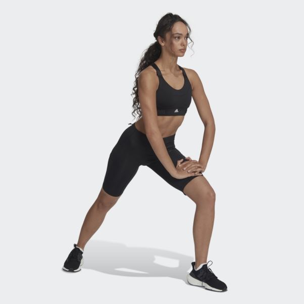 Leggings Courts Adidas Fastimpact Running Bike Noir
