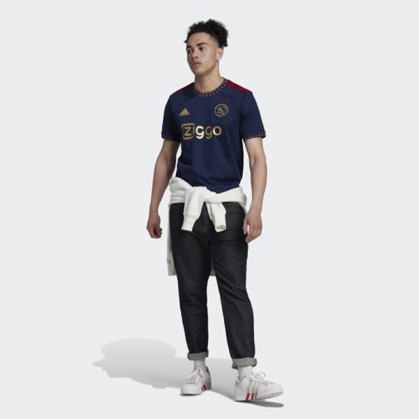 Maillot Adidas Ajax Amsterdam 22/23 Extérieur Bleu Marine Fashion