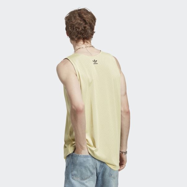 Maillot De Basketball Adicolor Classics Jaune Adidas
