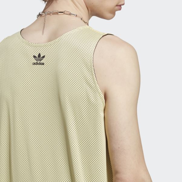 Maillot De Basketball Adicolor Classics Jaune Adidas