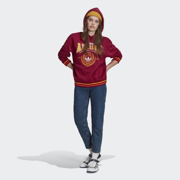 Sweat à Capuche Anniversaire Bordeaux (non Genré) Adidas