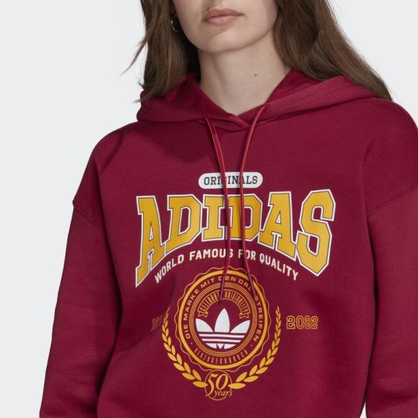 Sweat à Capuche Anniversaire Bordeaux (non Genré) Adidas