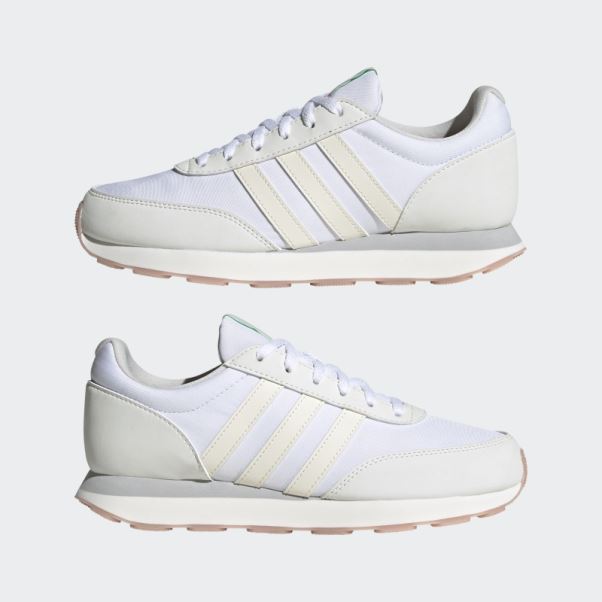 Run 60s 3.0 Chaussures De Course Lifestyle Blanc Adidas