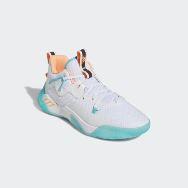 Chaussures Adidas Harden Stepback 3 Blanches