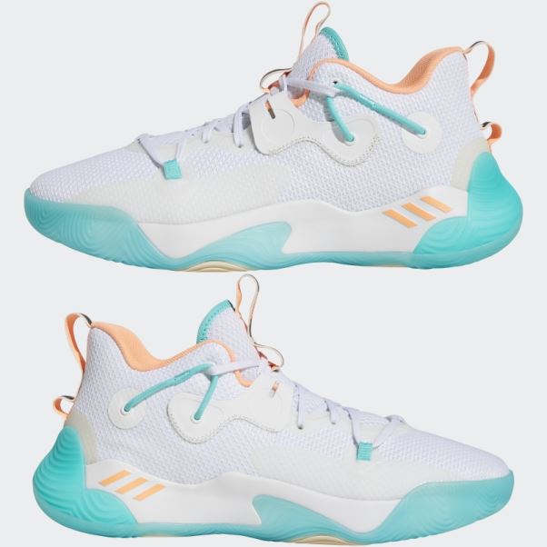 Chaussures Adidas Harden Stepback 3 Blanches