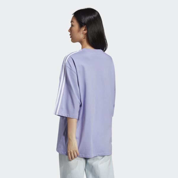 T-shirt Oversize Violet Clair Adidas