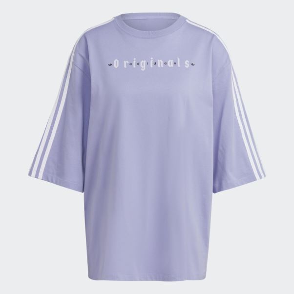 T-shirt Oversize Violet Clair Adidas