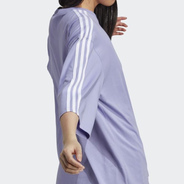 T-shirt Oversize Violet Clair Adidas
