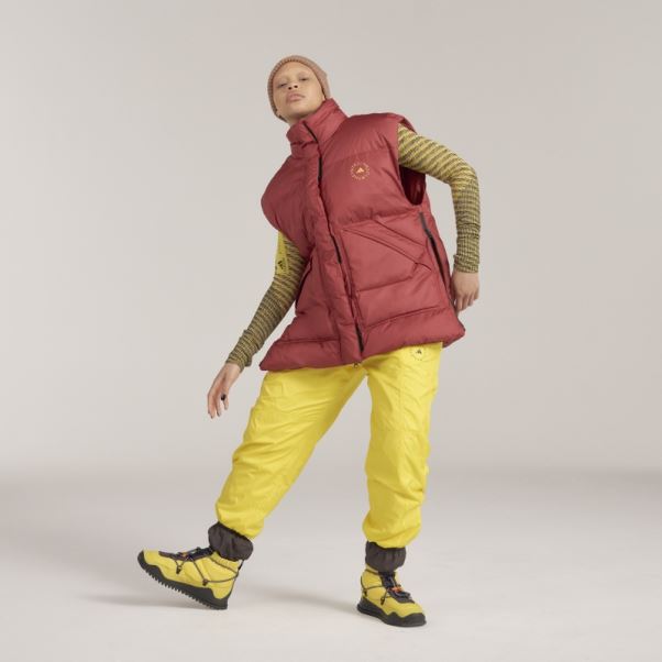 Pantalon D'hiver Tissé Doublé Adidas By Stella Mccartney Jaune