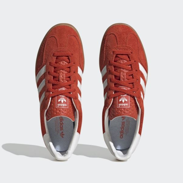 Adidas Gazelle Orange Gras Chaussures D'intérieur