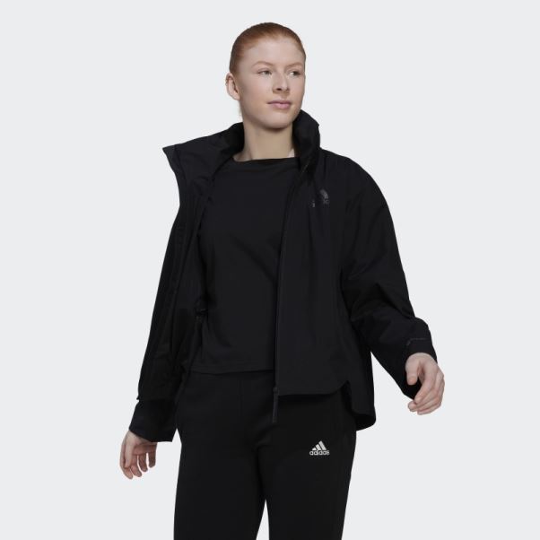 Veste Terrex Traveer Rain.rdy Adidas Noir