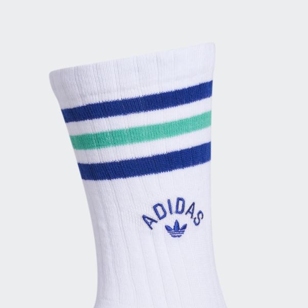 Chaussettes New Prep Crew 3 Paires Adidas Blanc