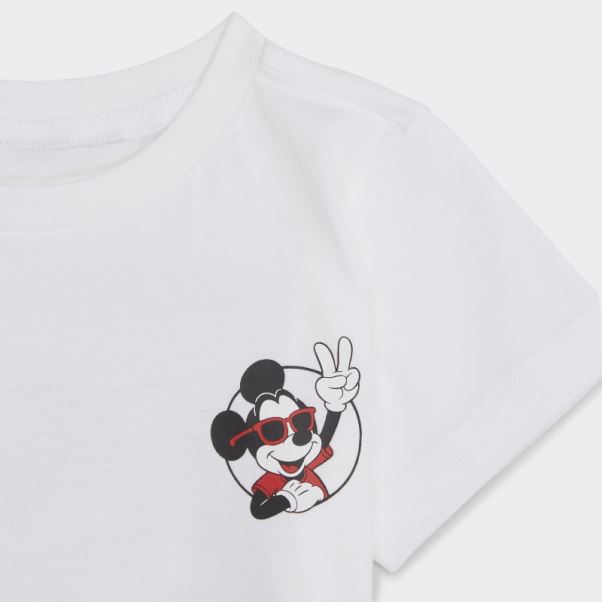 T-shirt Adidas Stylé Blanc Disney Mickey Et Ses Amis