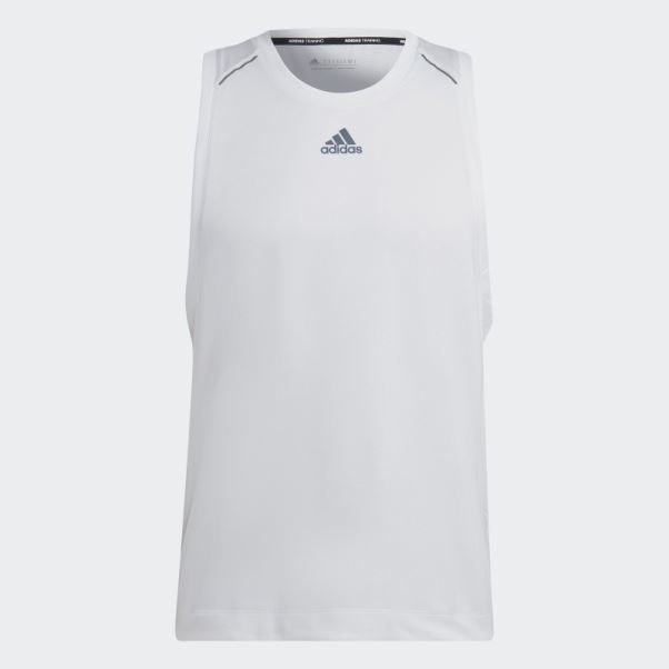 Adidas Hiit Spin Débardeur D'entraînement Blanc
