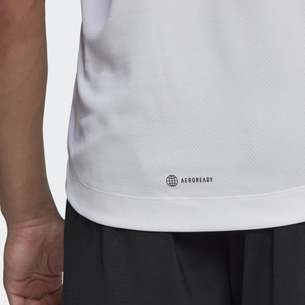 Adidas Hiit Spin Débardeur D'entraînement Blanc