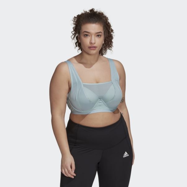 Soutien-gorge D'entraînement à Maintien élevé Adidas Tlrd Impact Luxe Gris (grande Taille)